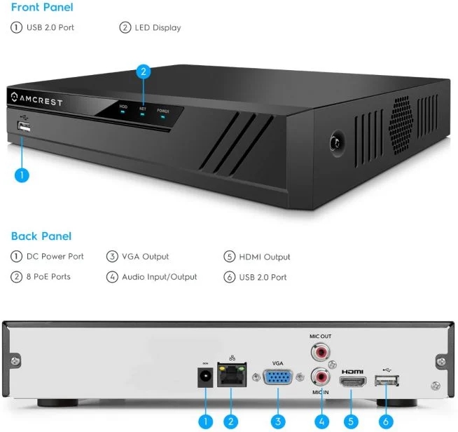 CCTV NVR Amcrest NV4116-A2